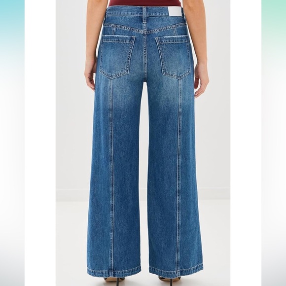 NWT Pistola Women's Blue Wide-Leg Jeans - Picture 2 of 2